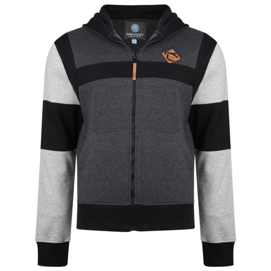 Kam Jeans 702 Cut and Sew Hoodie Charcoal - Džemperi un džemperi ar kapuci - Džemperi - 2XL-14XL