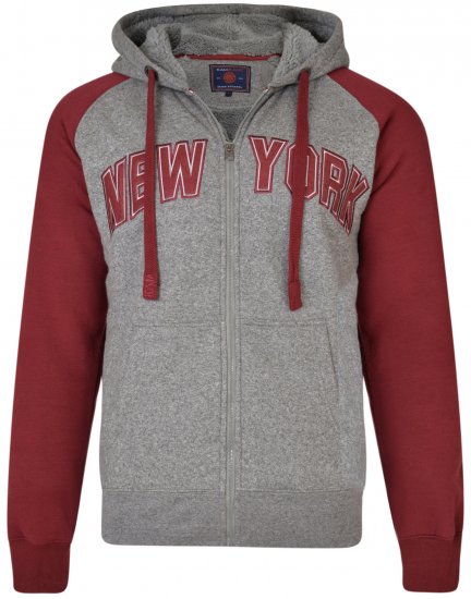 Kam Jeans 7026 New York Hoodie Cordovan - Džemperi un džemperi ar kapuci - Džemperi - 2XL-14XL