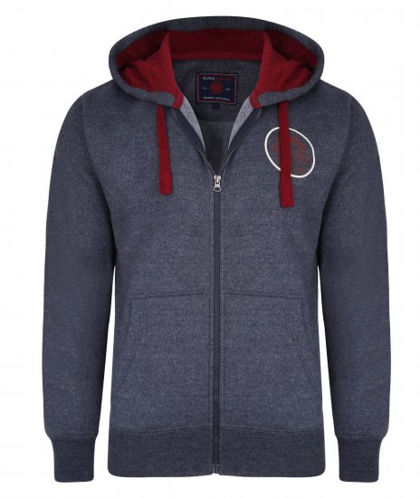 Kam Jeans 7030 Hoody Indigo - Džemperi un džemperi ar kapuci - Džemperi - 2XL-14XL