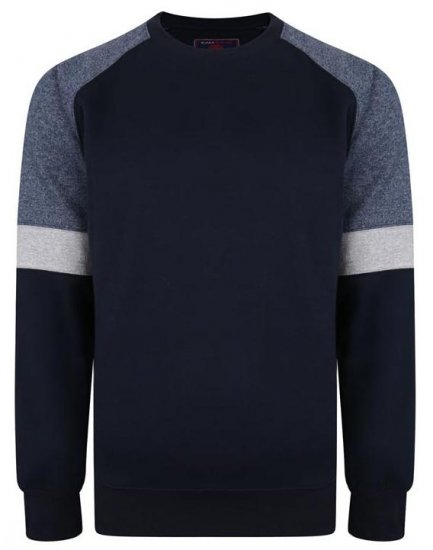 Kam Jeans 7031 Crew Neck Sweater Navy - Džemperi un džemperi ar kapuci - Džemperi - 2XL-14XL