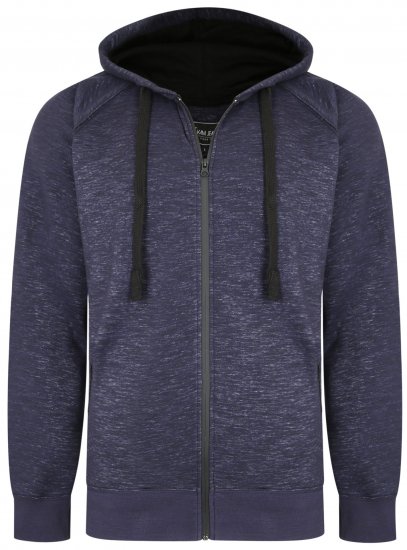 Kam Jeans 7041 Jersey Marl Hoody with Zip Pockets Indigo - Džemperi un džemperi ar kapuci - Džemperi - 2XL-14XL