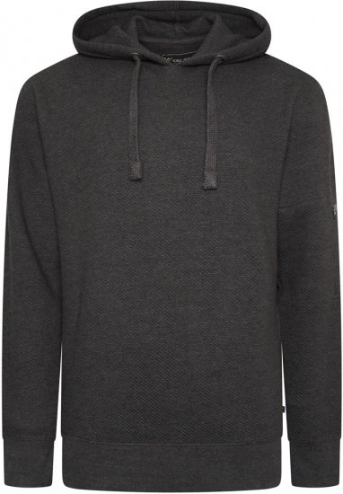 Kam Jeans 7067 Textured Over Head Hoody Charcoal - Džemperi un džemperi ar kapuci - Džemperi - 2XL-14XL