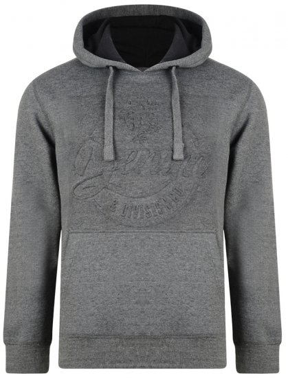 Kam Jeans 708 Embossed Hoodie Charcoal - Džemperi un džemperi ar kapuci - Džemperi - 2XL-14XL