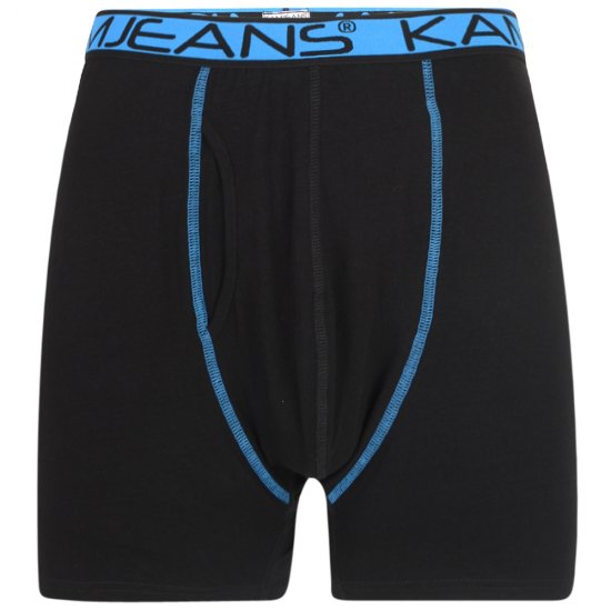 Kam Jeans Bokseršorti Melni un Tumši Zili 2-Gab. - Apakšveļa un peldšorti - Apakšveļa - 2XL-8XL