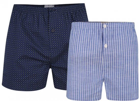 Kam Jeans 812 Twin Pack Woven Boxers - Apakšveļa un peldšorti - Apakšveļa - 2XL-8XL