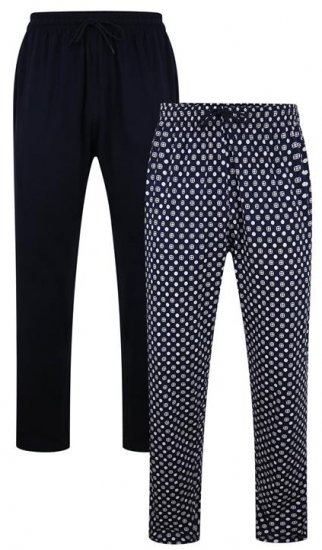 Kam Jeans 877 Lounge Pants Navy Twin Pack - Apakšveļa un peldšorti - Apakšveļa - 2XL-8XL