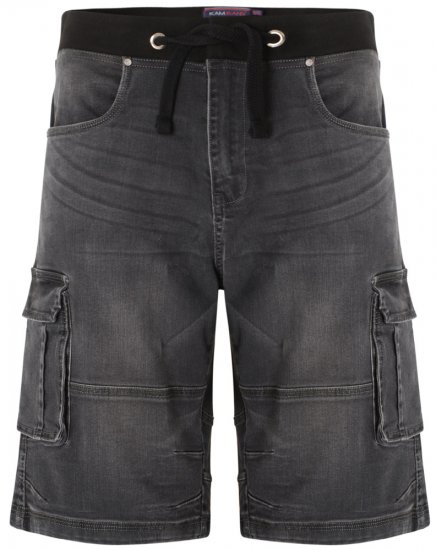 Kam Jeans Dito Denim Shorts Charcoal - Šorti - Šorti - W40-W60