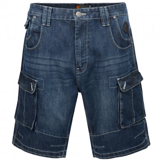 Kam Jeans Francis Dark Used - Šorti - Šorti - W40-W60