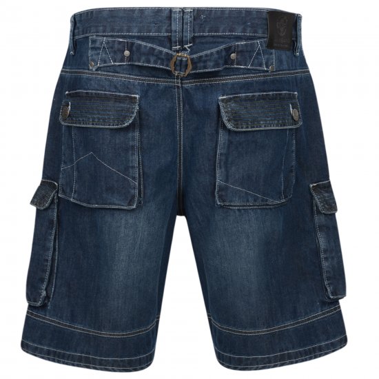Kam Jeans Francis Dark Used - Šorti - Šorti - W40-W60