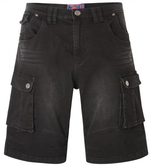 Kam Jeans Ivan Cargo Shorts Black - Šorti - Šorti - W40-W60