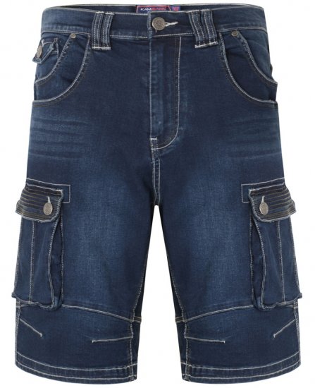 Kam Jeans Ivan Cargo Shorts Dark Used - Šorti - Šorti - W40-W60