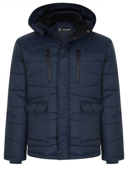 Kam Jeans KV119 Premium Lightweight Qulited Jacket Indigo - Jakas & Lietus apģērbs - Jakas - 2XL-12XL
