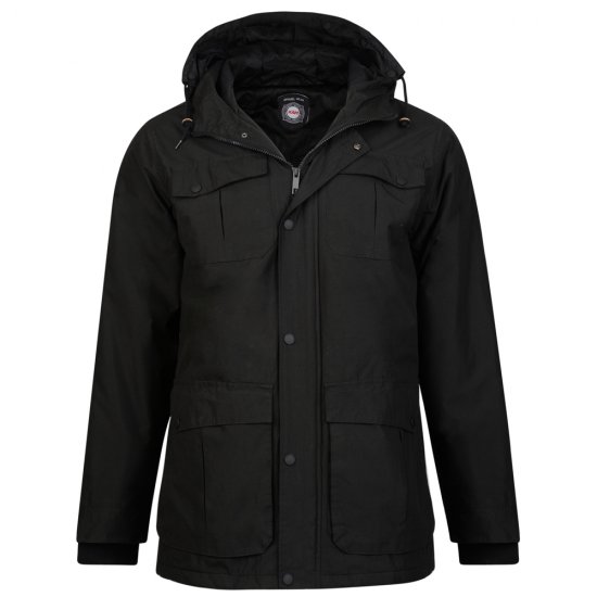 Kam Jeans KV81 Padded Jacket Black - Jakas & Lietus apģērbs - Jakas - 2XL-12XL