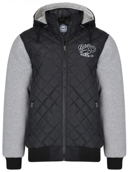 Kam Jeans KV91 Jersey Sleeve Jacket Black - Jakas & Lietus apģērbs - Jakas - 2XL-12XL