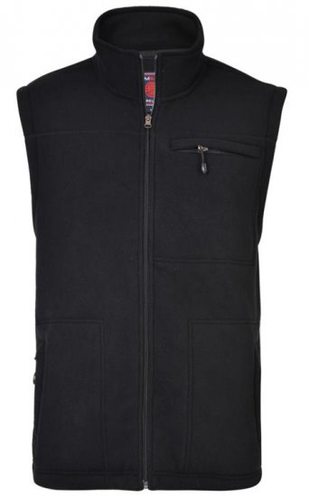 Kam Jeans KV99 Fleece Vest Black - Sporta apģērbs & outdoor - Liela izmēra sporta apģērbi vīriešiem