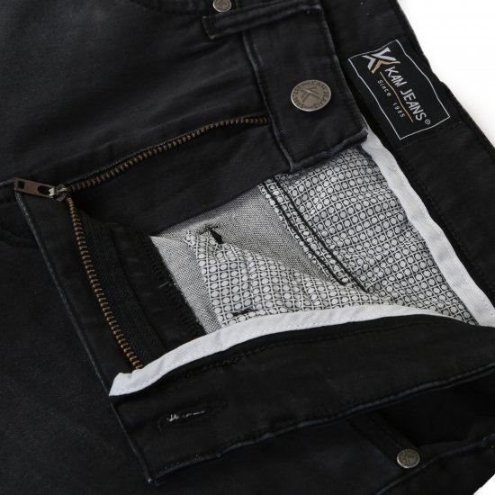 Kam Jeans Nunez Knitted Denim Stretch Fashion Jeans Charcoal - Džinsi un bikses - Džinsi un Bikses - W40-W70