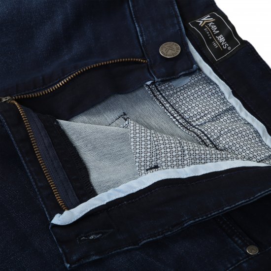 Kam Jeans Nunez Knitted Denim Stretch Fashion Jeans Dark Blue - Džinsi un bikses - Džinsi un Bikses - W40-W70