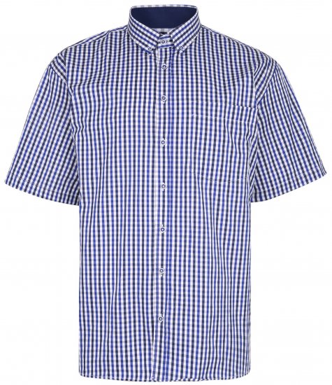 Kam Jeans 640 Premium Short Sleeve Shirt Navy - Krekli - Krekli - 2XL-8XL
