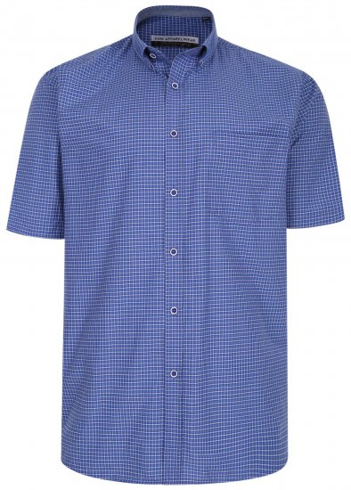 Kam Jeans 641 Premium Short Sleeve Shirt Navy - Krekli - Krekli - 2XL-8XL