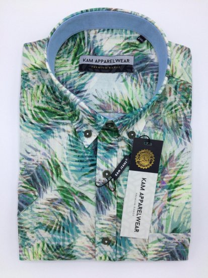 Kam Jeans P644 Premium Linen Shirt - Krekli - Krekli - 2XL-8XL
