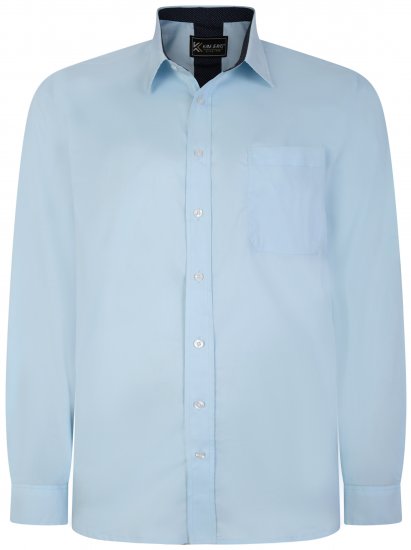 Kam Jeans P684 Premium Stretch Shirt Blue - Krekli - Krekli - 2XL-8XL
