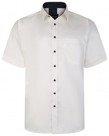 Kam Jeans P685 S/S Stretch Premium Shirt White - Krekli - Krekli - 2XL-8XL
