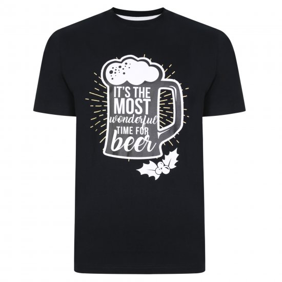 Kam Jeans X018 T-Shirt Black - T-krekli - T-krekli - 2XL-14XL