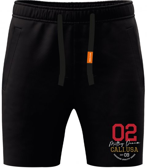 Motley Denim Keswick Sweatshorts Black - Sporta bikses un šorti - Sporta bikses un Sporta šorti - 2XL-12XL