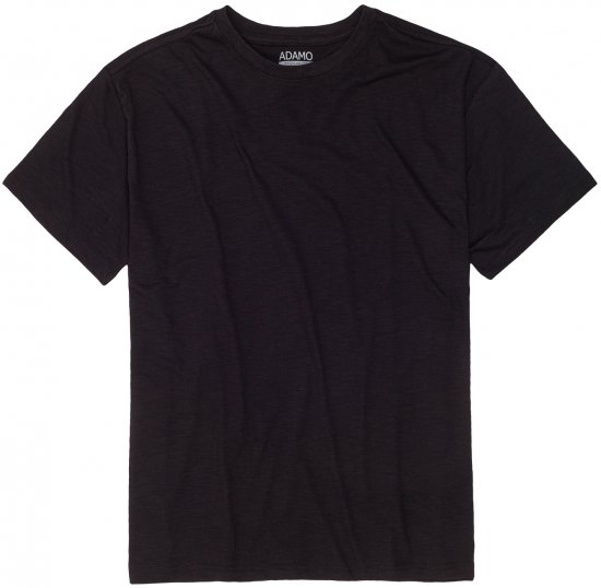 Adamo Kevin Regular fit T-shirt Slub Black - T-krekli - T-krekli - 2XL-14XL