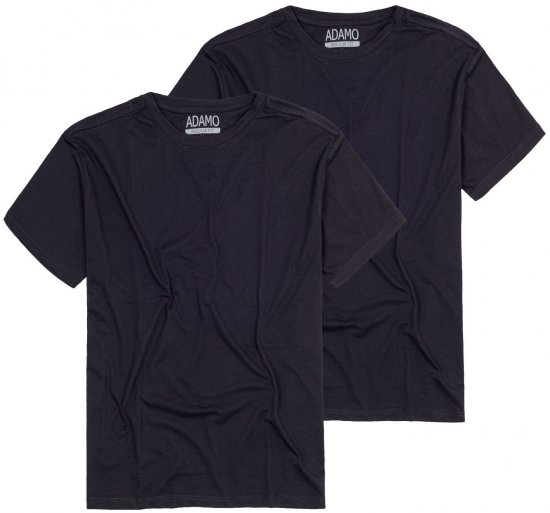 Adamo Kilian Regular fit 2-pack T-shirt Navy - T-krekli - T-krekli - 2XL-14XL