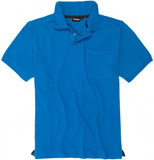 Adamo Klaas Regular fit Polo Shirt with Pocket Azur Blue - Polo krekli - Polo krekli - 2XL-8XL