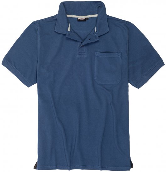 Adamo Klaas Regular fit Polo Shirt with Pocket Denim Blue - Polo krekli - Polo krekli - 2XL-8XL