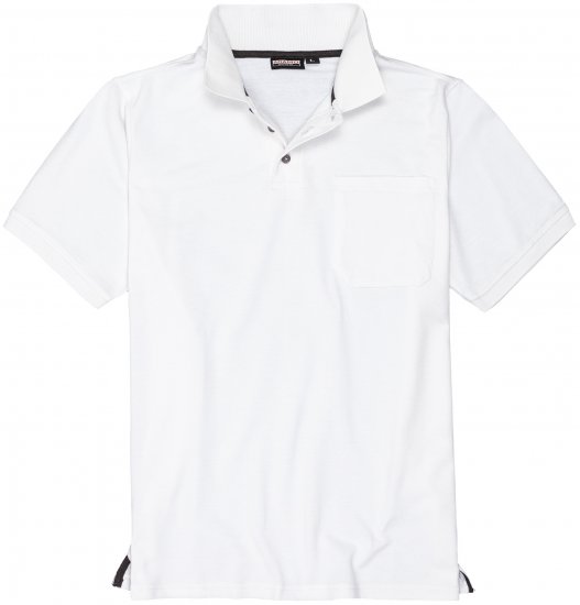 Adamo Klaas Regular fit Polo Shirt with Pocket White - Polo krekli - Polo krekli - 2XL-8XL