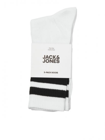 Jack & Jones Travis Tenisa zeķes Balts 3-pack - Apakšveļa un peldšorti - Apakšveļa - 2XL-8XL