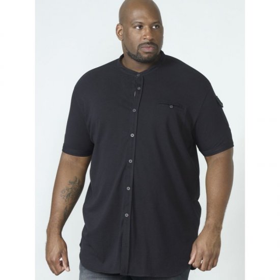 D555 Archer Collarless Shirt Black - Krekli - Krekli - 2XL-8XL