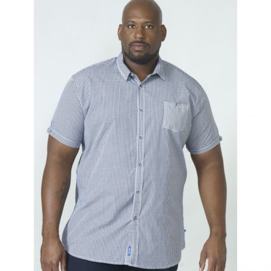 D555 Hank Gingham Short Sleeve Shirt - Krekli - Krekli - 2XL-8XL
