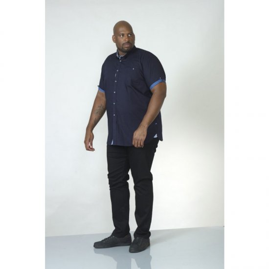 D555 Tim Short Sleeve Shirt Navy - Krekli - Krekli - 2XL-8XL
