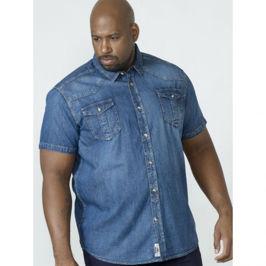 D555 Mike Denim Shirt - Krekli - Krekli - 2XL-8XL