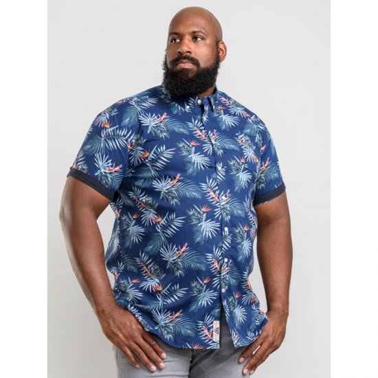 D555 Reuben Hawaii Shirt Navy - Krekli - Krekli - 2XL-8XL