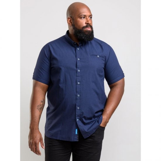 D555 Wesson Shirt Navy - Krekli - Krekli - 2XL-8XL