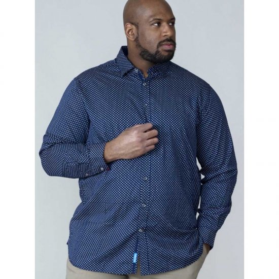 D555 Lavar Long Sleeve Diamond Printed Shirt - Krekli - Krekli - 2XL-8XL