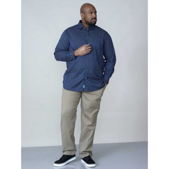 D555 Lavar Long Sleeve Diamond Printed Shirt - Krekli - Krekli - 2XL-8XL