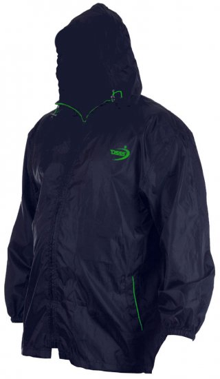 D555 Zac "Packaway" Lietus Jaka Tumši Zils - Sporta apģērbs & outdoor - Liela izmēra sporta apģērbi vīriešiem