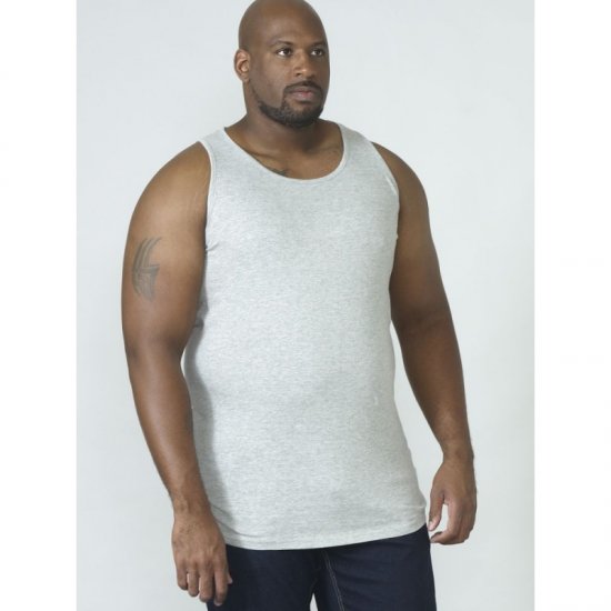 D555 Fabio Tops Bez Piedurknēm Pelēks - T-krekli - T-krekli - 2XL-14XL