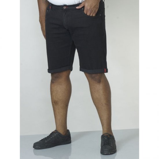 D555 Jude Stretch Denim Shorts Black - Šorti - Šorti - W40-W60