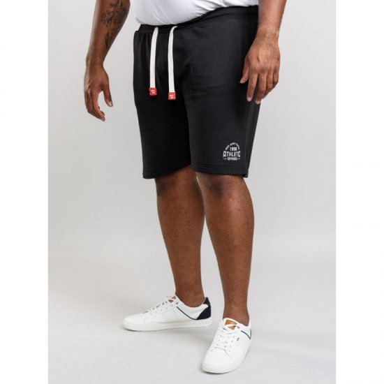D555 Harvey Fleece Shorts Black - Sporta bikses un šorti - Sporta bikses un Sporta šorti - 2XL-12XL