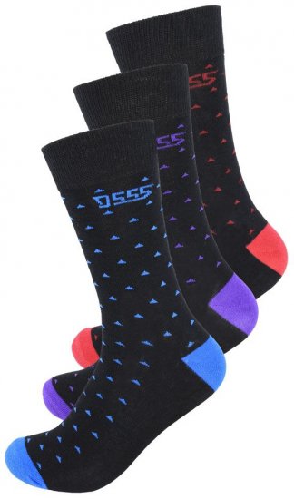 D555 Bolt Cotton Rich Luxury Socks 3-Pack - Apakšveļa un peldšorti - Apakšveļa - 2XL-8XL