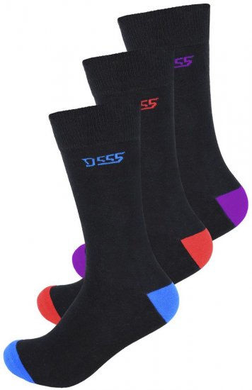 D555 Phoenix Cotton Rich Luxury Socks 3-Pack - Apakšveļa un peldšorti - Apakšveļa - 2XL-8XL