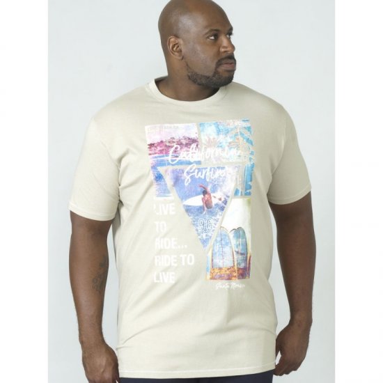 D555 Gordon T-shirt Pale Khaki - T-krekli - T-krekli - 2XL-14XL