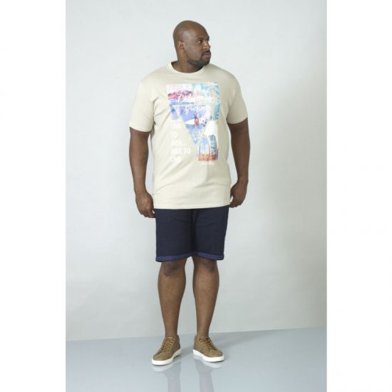 D555 Gordon T-shirt Pale Khaki - T-krekli - T-krekli - 2XL-14XL
